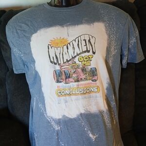 Graphic T Shirt Handmade funny Comfy Casual, Tie Dye, OOAK, Sublimation